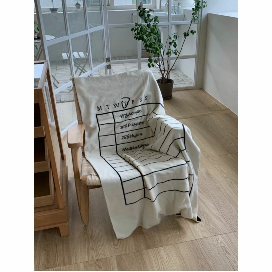 ZARA HOME - Moment Future 素材 チェックリスト 大判 ブランケット 毛布 ZARA HOME - Moment Future 素材 チェックリスト 大判