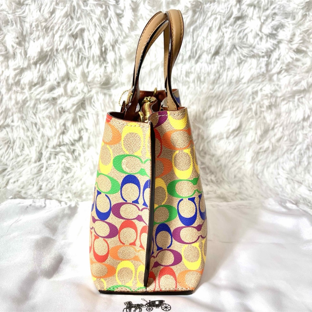 COACH コーチ ウィロウトート24レインボーシグネチャー CA102-