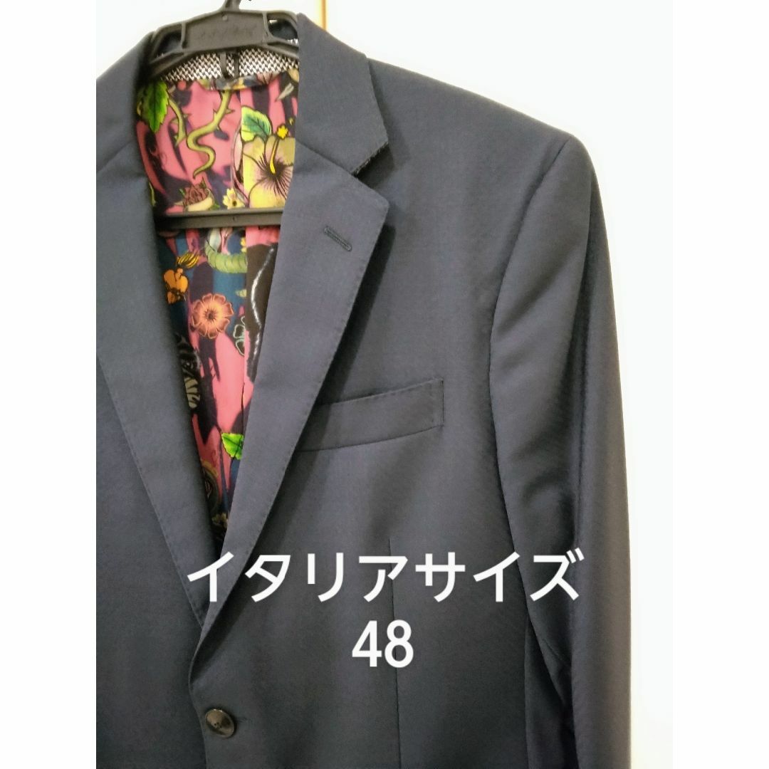 美品★エトロ ETRO 濃紺ジャケット/サイズ48 1