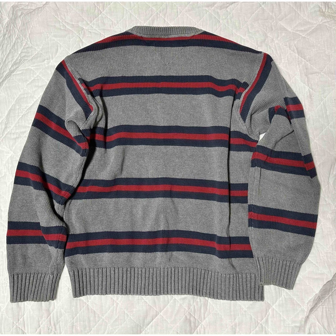 TOMMY HILFIGER(トミーヒルフィガー)の90sトミーヒルフィガー カレッジ風コットンニット メンズのトップス(ニット/セーター)の商品写真