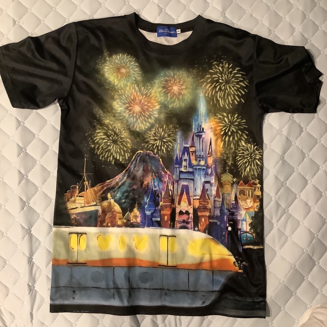 Disney(ディズニー)の東京ディズニーリゾート TDR パーク 夜景 Tシャツ 花火 シンデレラ城 エンタメ/ホビーのエンタメ その他(その他)の商品写真