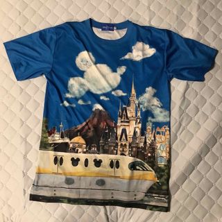 ディズニー(Disney)の東京ディズニーリゾート TDR パーク 青空　Tシャツ 花火 シンデレラ城(その他)