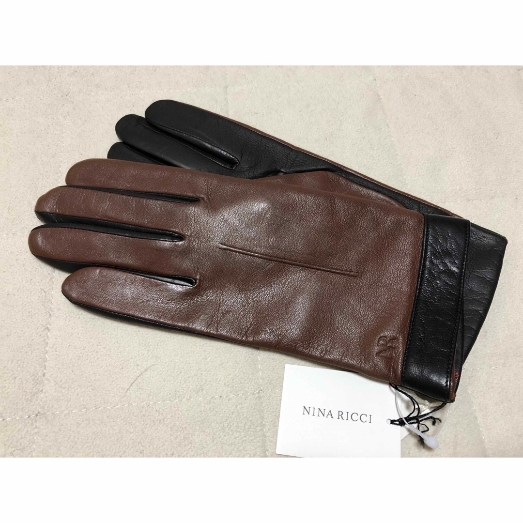 409新品 NINA RICCIニナリッチ 羊革ラムレザーレディース手袋