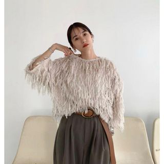 クラネ(CLANE)のCLANE FRINGE LACE TOPS 正規品(シャツ/ブラウス(長袖/七分))