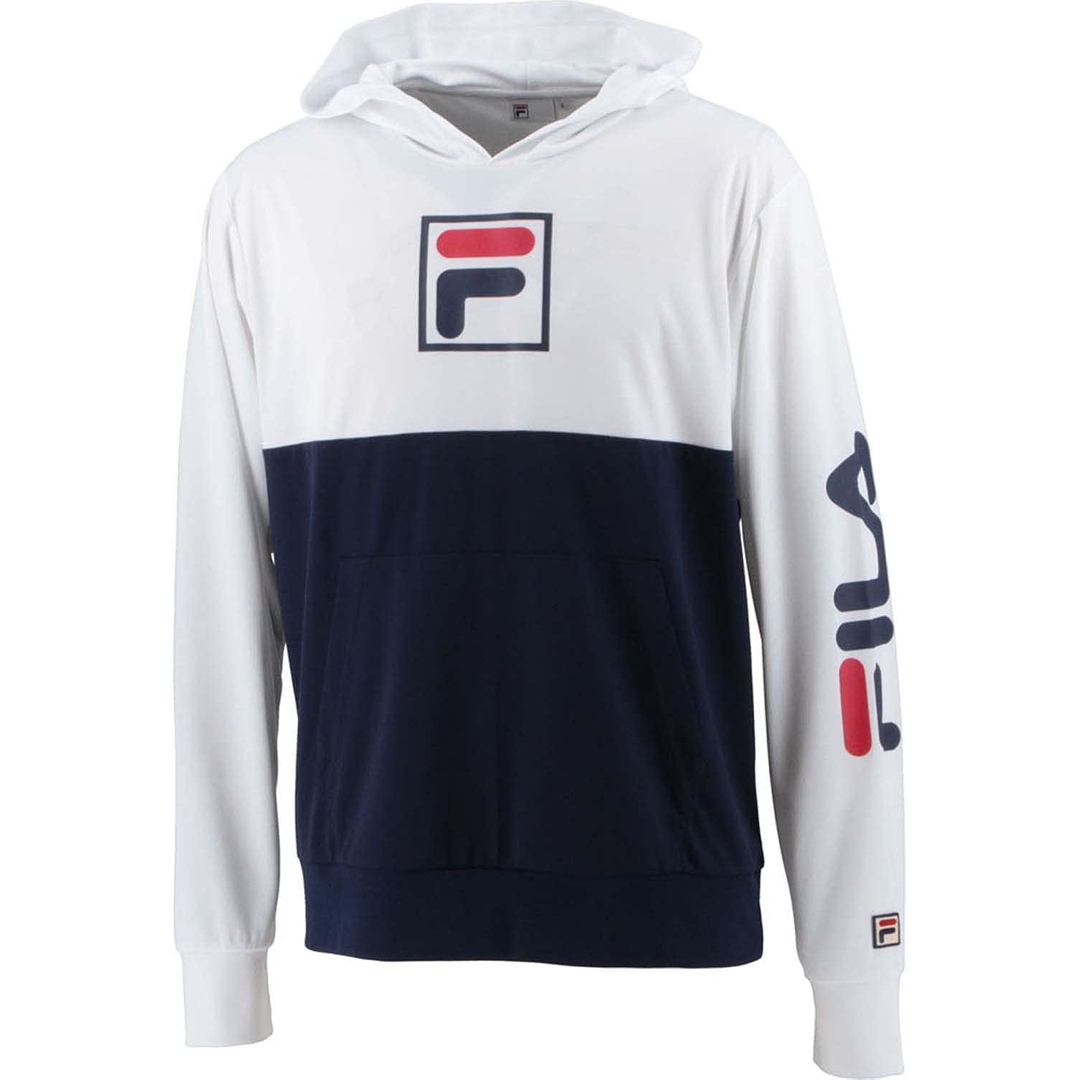 FILA フィラ テニスウェア フィラプルパーカー VM5600白 メンズM新品