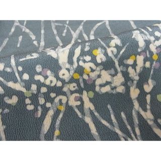 平和屋-こころ店□上質な小紋 枝花文 着丈162cm 裄丈65cm 正絹 逸品 A ...