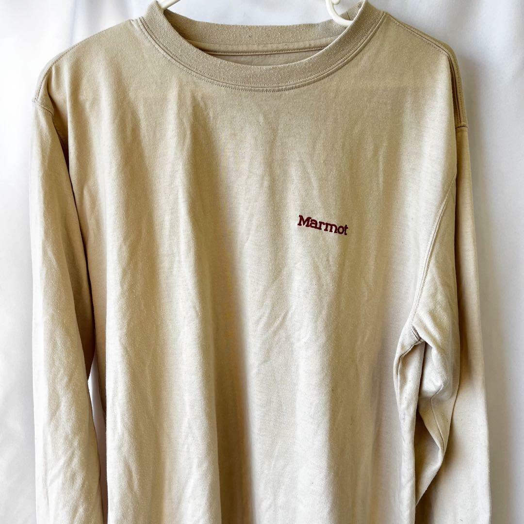 MARMOT(マーモット)のメンズ Marmot マーモット ロンT ベージュ XL 長袖 シャツ メンズのトップス(Tシャツ/カットソー(七分/長袖))の商品写真