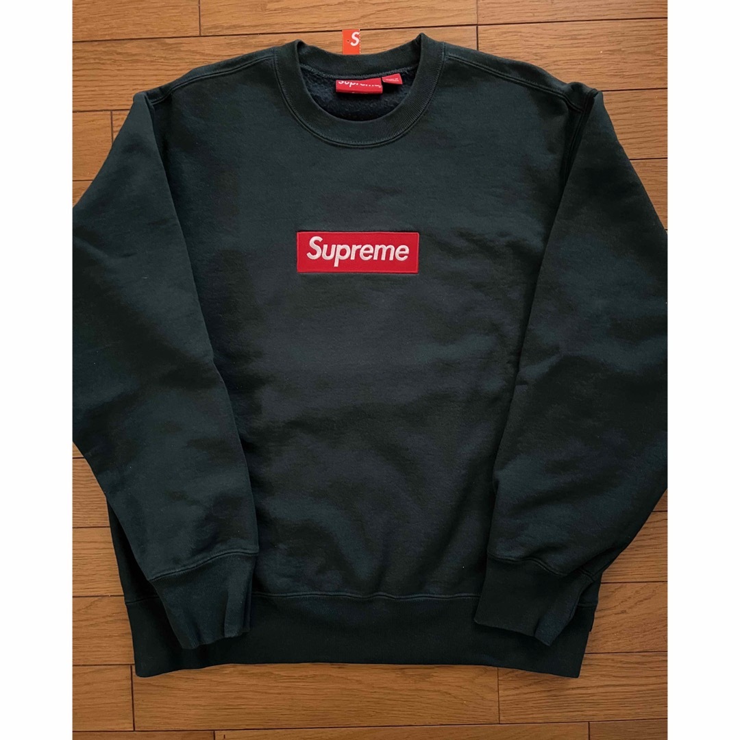 Supreme Box Logo Crewneck Dark Pine