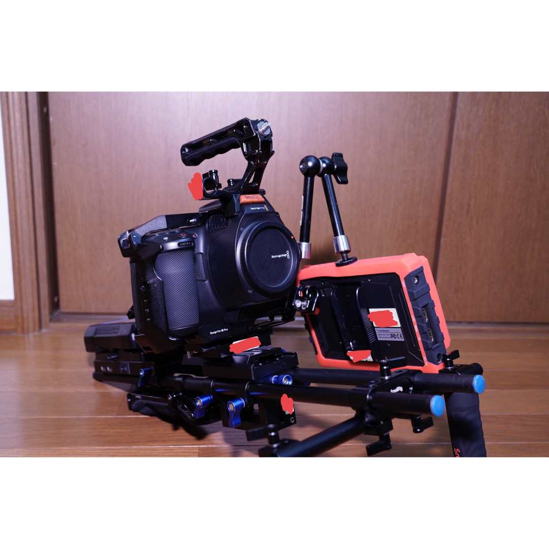 Blackmagicdesign(ブラックマジック)のBMPCC 6K Pro スターターセット　シネマカメラ　ポケシネ　フルリグ スマホ/家電/カメラのカメラ(ビデオカメラ)の商品写真