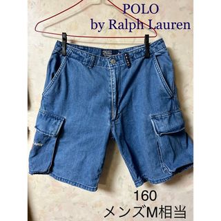 ポロラルフローレン(POLO RALPH LAUREN)の90s古着　ポロバイラルフローレン　デニムハーフパンツ　160（メンズM相当）(ショートパンツ)