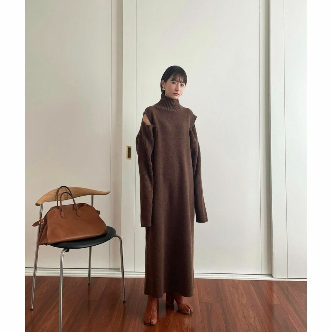 CLANE(クラネ)のCLANE　2WAY OPEN SLEEVE KINT ONE PIECE レディースのワンピース(ロングワンピース/マキシワンピース)の商品写真