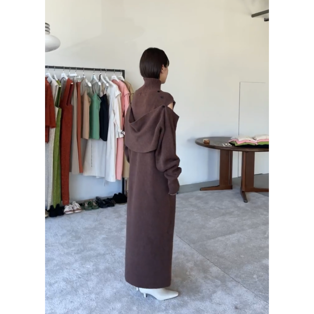 【CLANE】2WAY OPEN SLEEVE KINT ONE PIECE