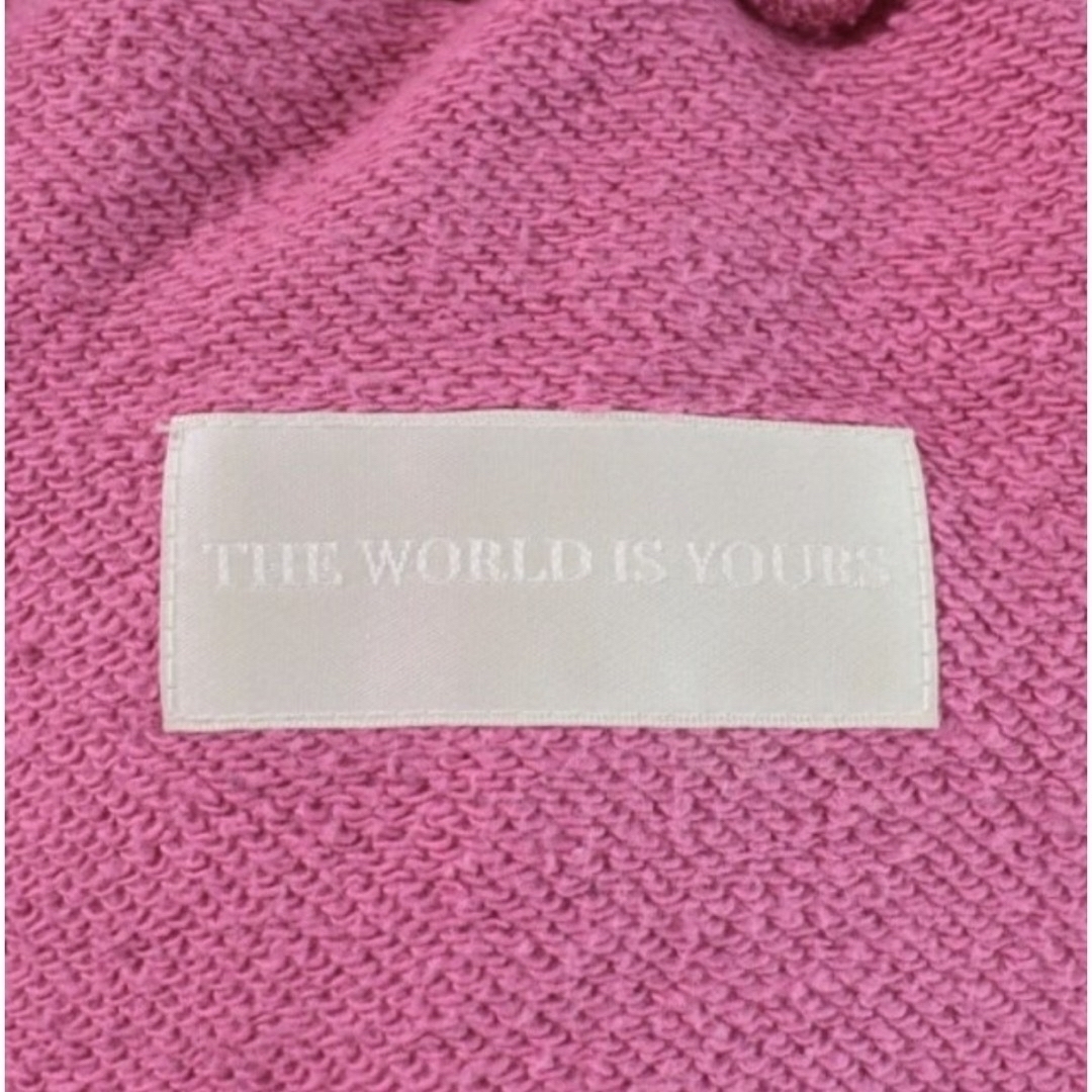 THE WORLD IS YOURS セットアップ ペイズリー柄 ピンク