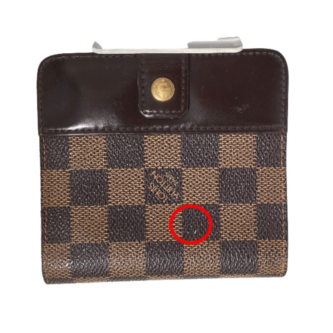 LOUIS VUITTON - ルイヴィトン N61668 二つ折り財布 ブラウン LOUIS