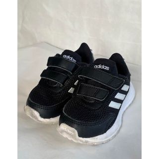 アディダス(adidas)のアディダス　黒スニーカー　運動靴　12(スニーカー)