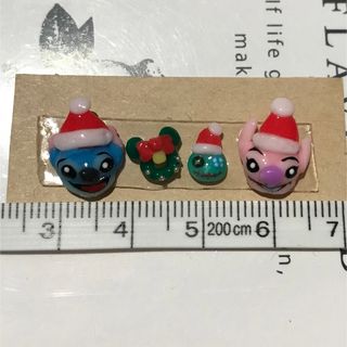 ディズニー(Disney)の最終値下げ　ネイルパーツ　スティッチ　エンジェル　ディズニー　クリスマス　3D(デコパーツ)