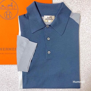 エルメス(Hermes)の国内正規品 未使用 Mサイズ エルメス 最高素材 半袖ニット ポロシャツ(ニット/セーター)