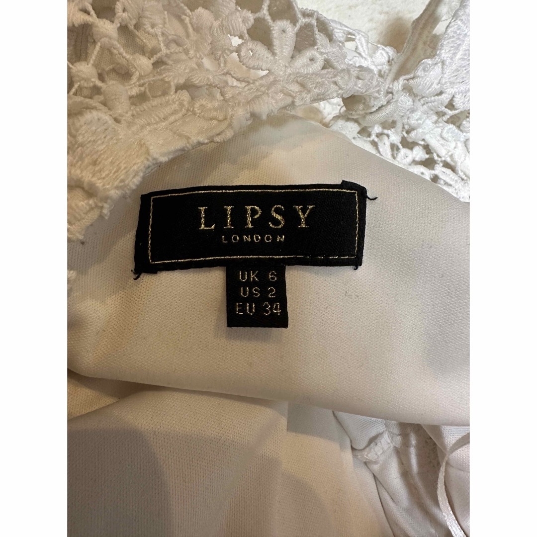 Lipsy(リプシー)のLipsy リプシー ホワイト 白ドレス キャバドレス 飲み屋 レディースのフォーマル/ドレス(ナイトドレス)の商品写真