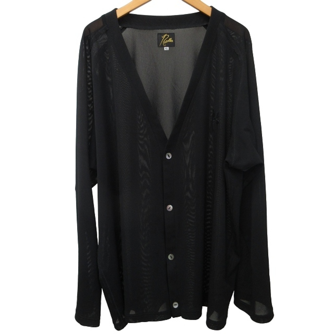 ニードルス 美品 V NECK CARDIGAN POLY MESH XL