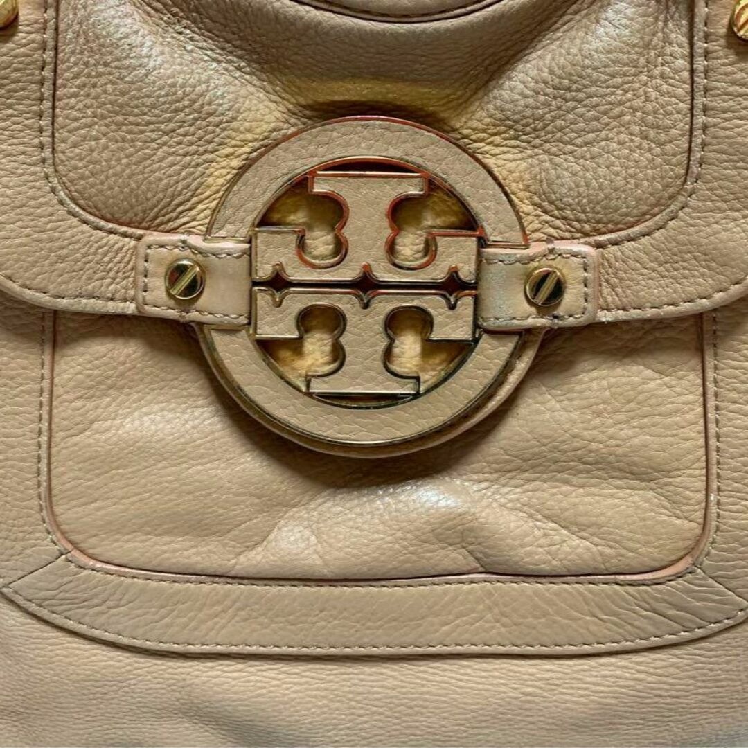 Tory Burch(トリーバーチ)のトリーバーチ　トートバッグ　本革くすみピンク　アマンダ　A4収納 レディースのバッグ(ハンドバッグ)の商品写真