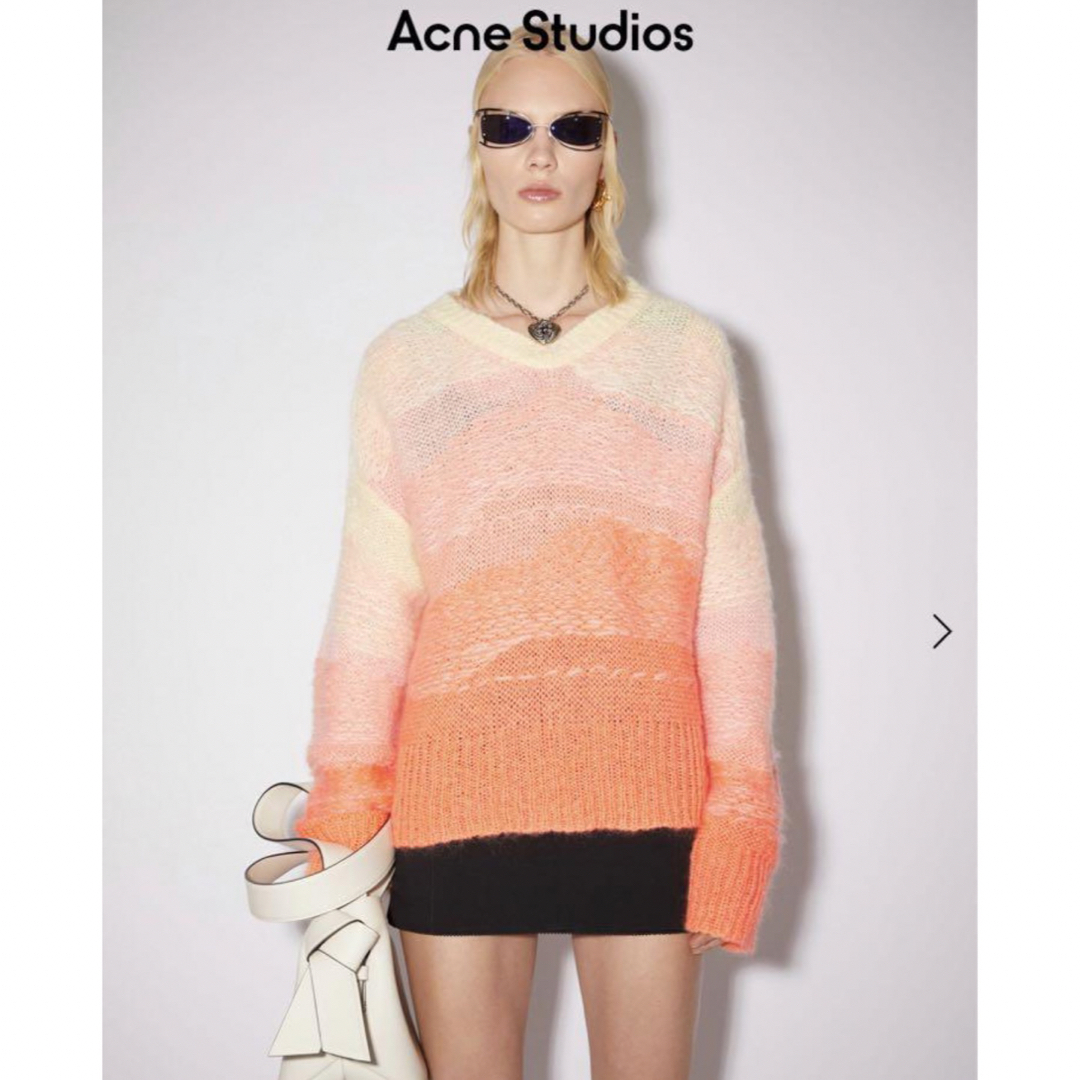 袖丈長袖【美品】 ACNE STUDIOS グラデーション　モヘア　ニット