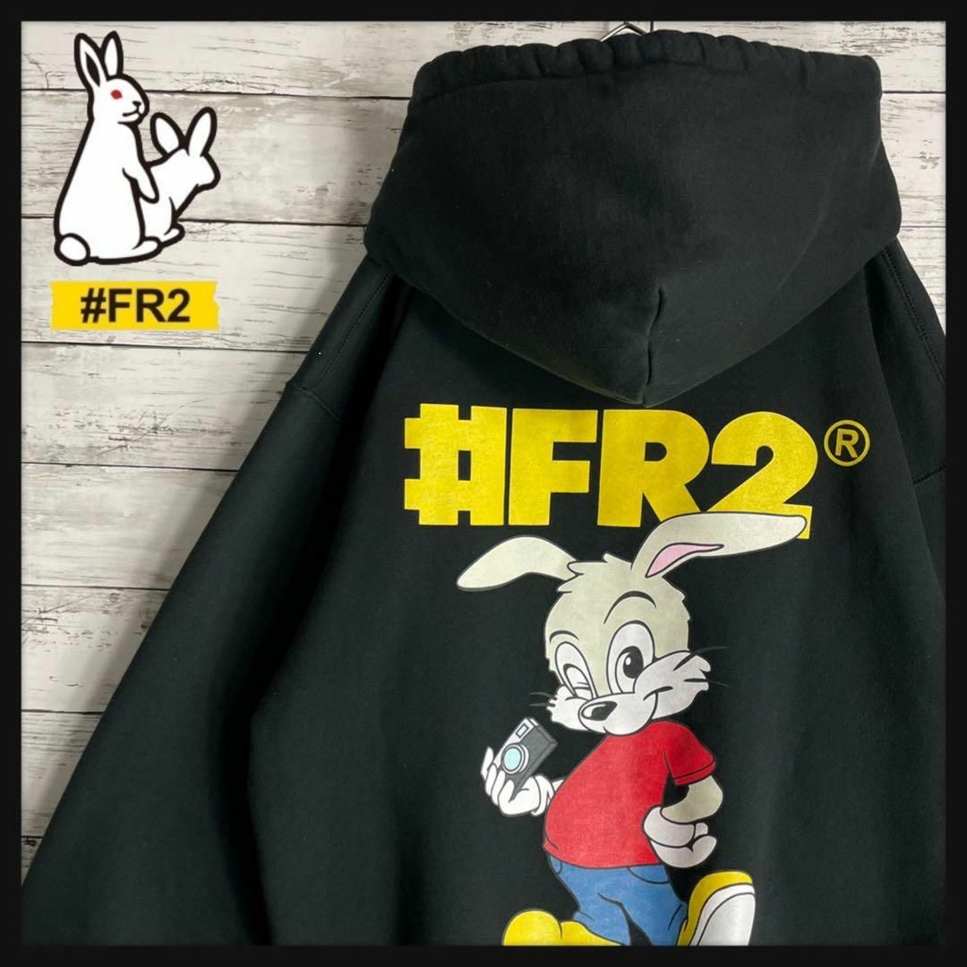 FR2 - 【希少デザイン】FR2 パーカー 両面プリントロゴ 即完売モデル ...