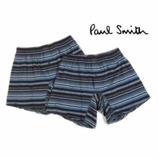 ポールスミス(Paul Smith)の【ポールスミス/Paul Smith】メンズニットトランクス・M・ボーダー×2枚(トランクス)