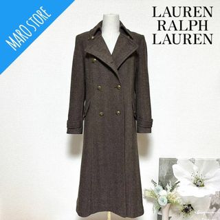 ラルフローレン(Ralph Lauren)の【美品】RALPH LAUREN ヘリンボーン ダブル チェスターコート(チェスターコート)