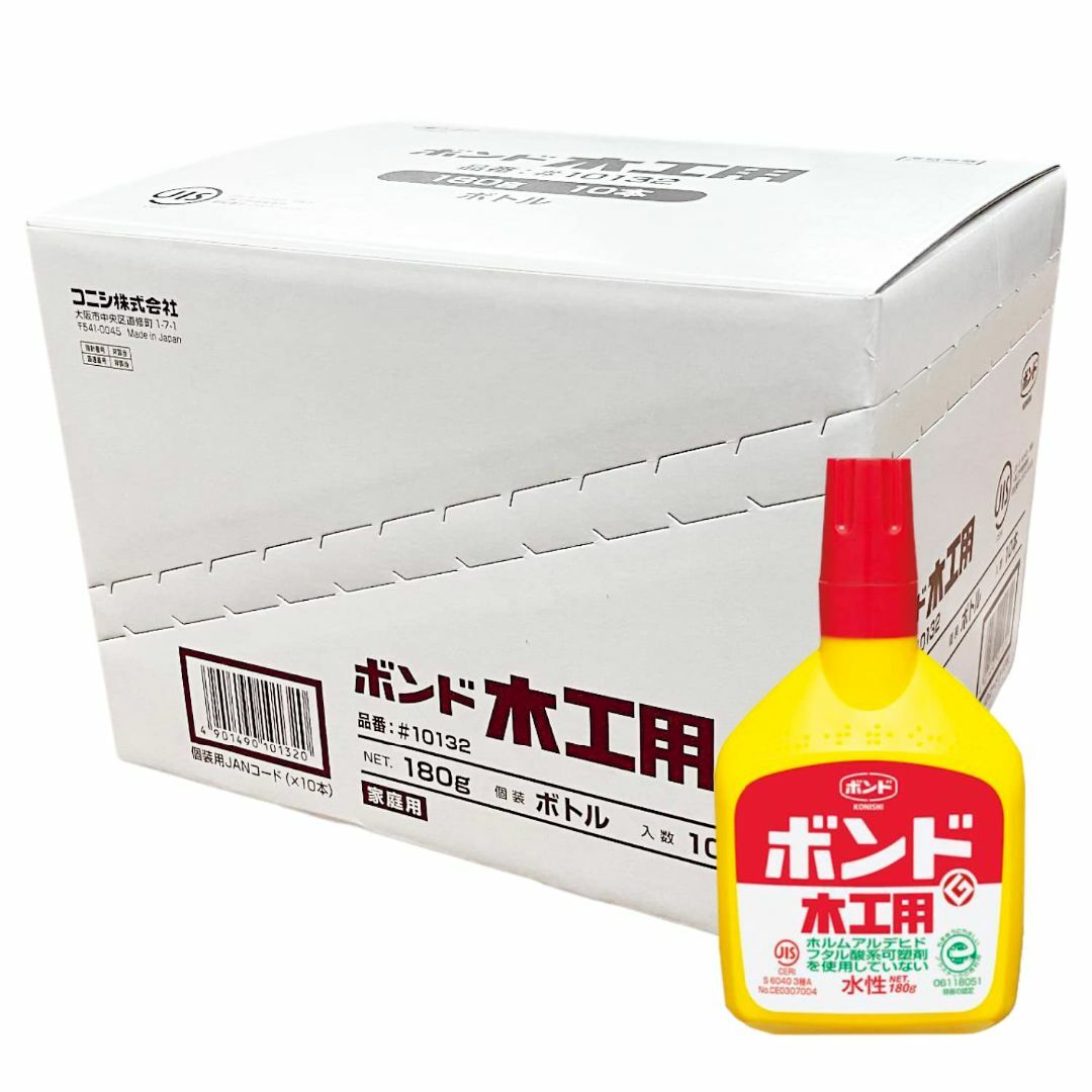 コニシ(KONISHI) 【箱売り】 ボンド 木工用ボトル 180g 10本入
