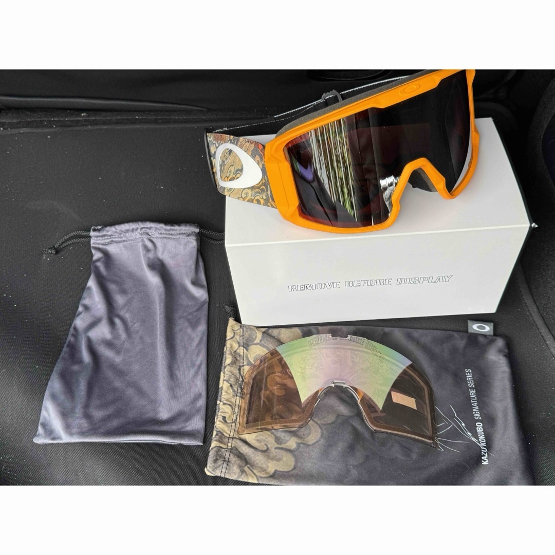 Oakley(オークリー)の美品 Oakley Line Miner XL 国母モデル おまけ付き ゴーグル スポーツ/アウトドアのスノーボード(アクセサリー)の商品写真