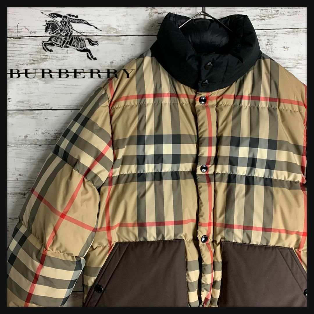 【希少デザイン】Burberry バーバリー ダウンジャケット ノバチェック | フリマアプリ ラクマ