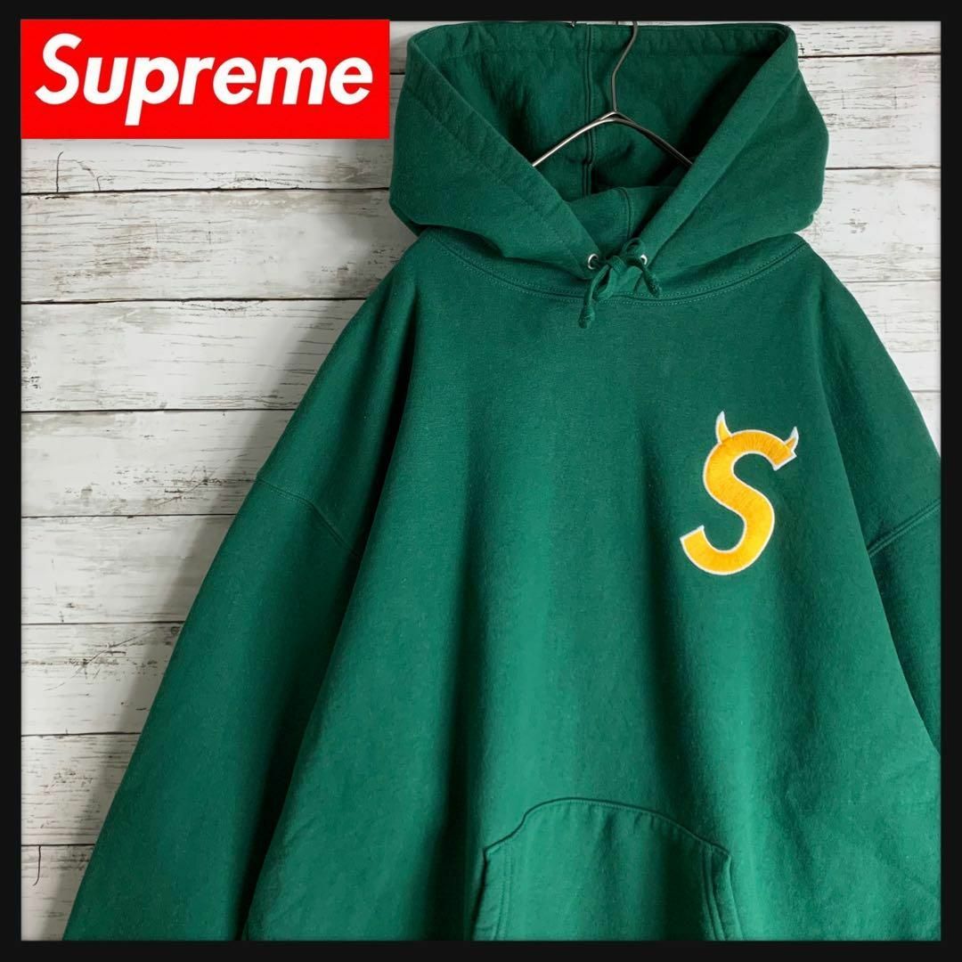 Supreme(シュプリーム)の【堀米優斗着用】シュプリーム　パーカー　刺繍Sロゴ　希少XXLサイズ　入手困難 メンズのトップス(パーカー)の商品写真