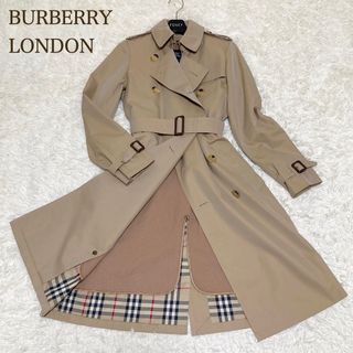 バーバリーブルーレーベル(BURBERRY BLUE LABEL)のバーバリーロンドン トレンチコート ライナー付 ダブル ハニーベージュ 38(トレンチコート)