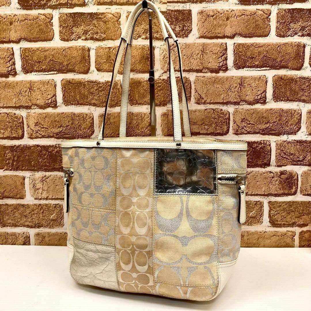 COACH パッチワーク トートバッグ 6673