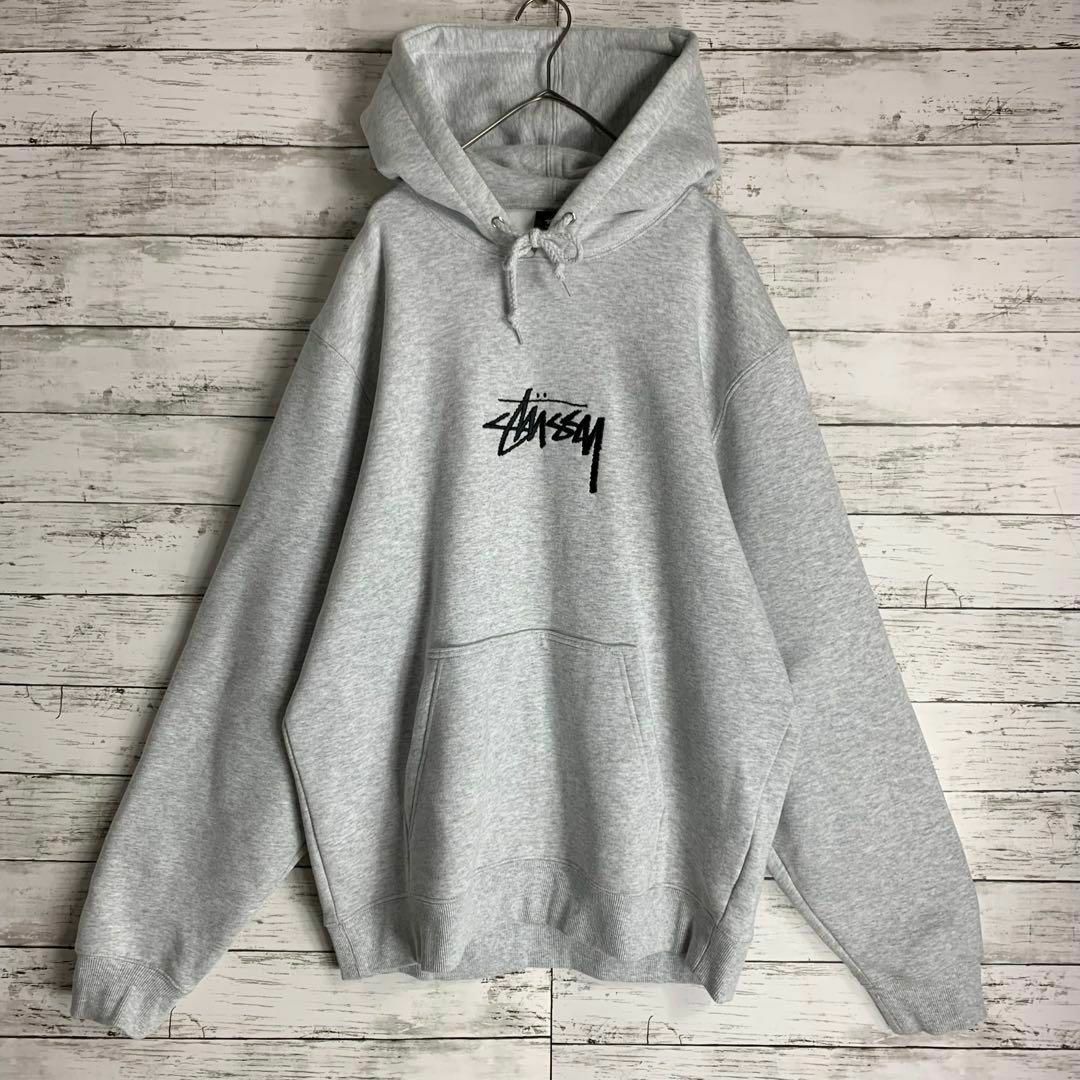 2枚 STUSSY ステューシー プルオーバー パーカー 刺繍ロゴ 90S-