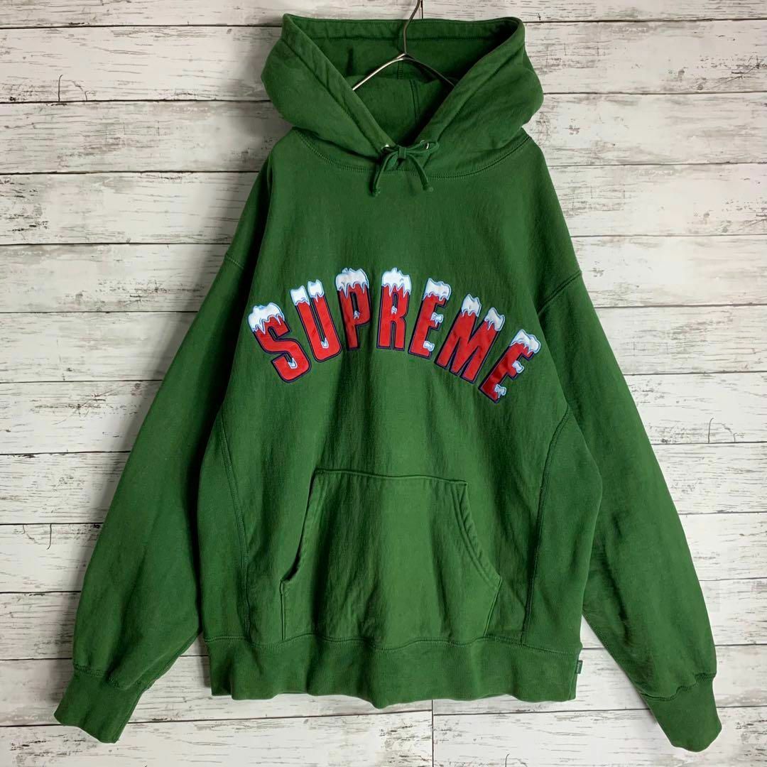 Supreme(シュプリーム)の【後藤真希着用】シュプリーム　パーカー　雪　希少デザイン　即完売モデル　入手困難 メンズのトップス(パーカー)の商品写真