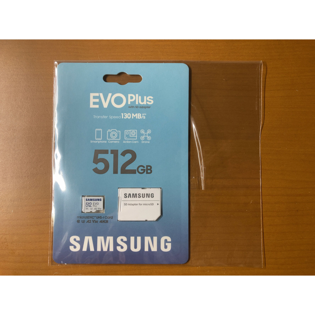 SAMSUNG(サムスン)のSamsung microSDカード EVO Plus 512GB スマホ/家電/カメラのPC/タブレット(PC周辺機器)の商品写真