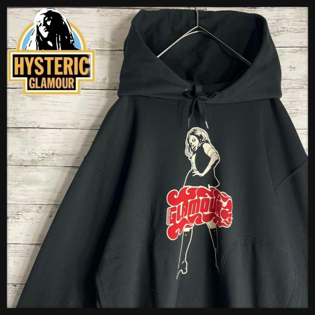 HYSTERIC GLAMOUR(ヒステリックグラマー)の【希少デザイン】ヒステリックグラマー　パーカー　ヒスガール　両面ロゴ　入手困難 メンズのトップス(パーカー)の商品写真