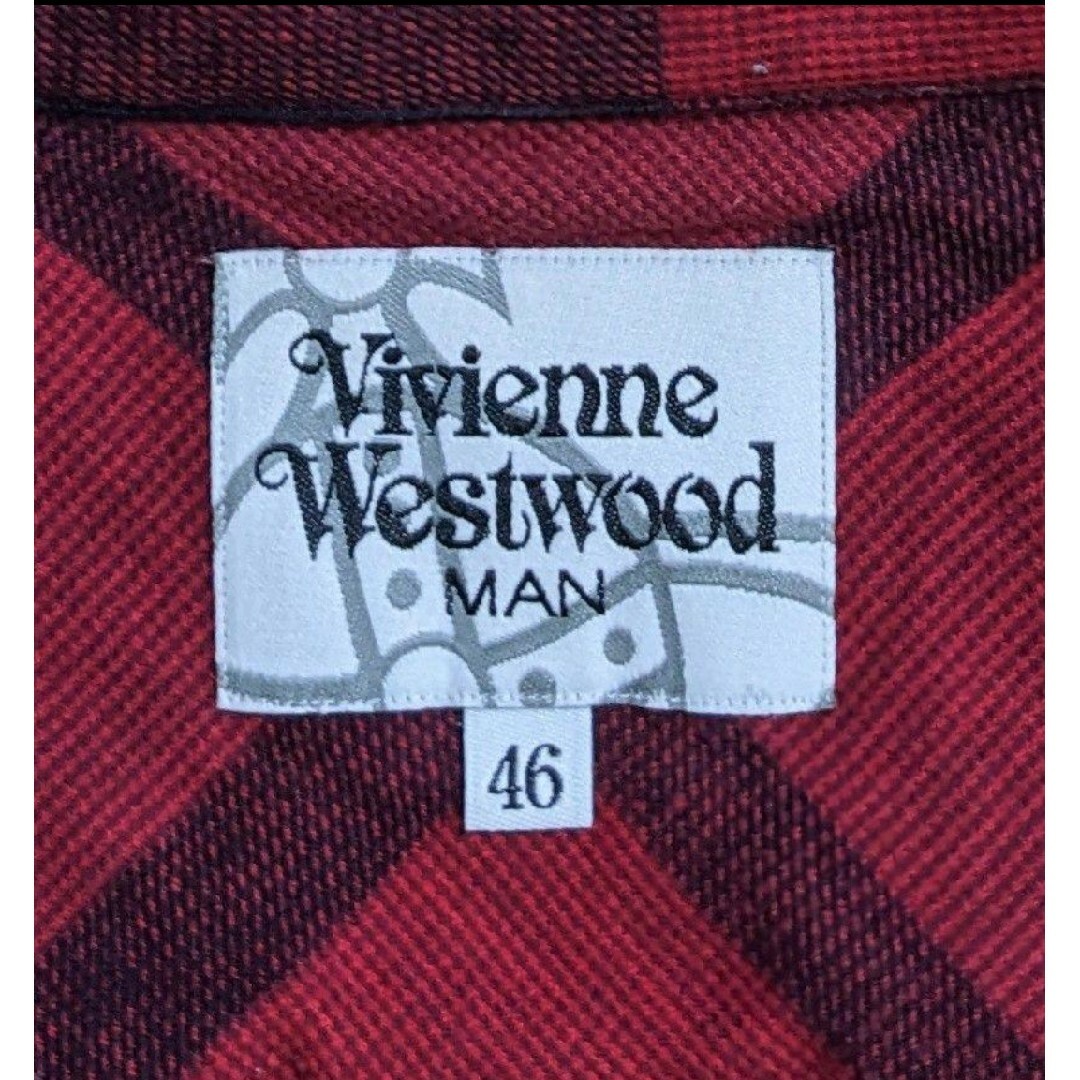 メンズ46 Vivienne Westwood MAN ヴィヴィアン チェックシャツ