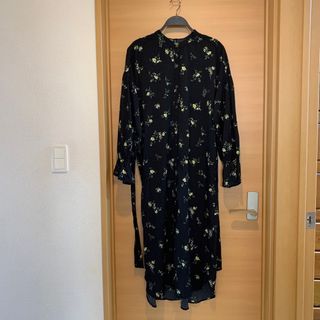 【美品✨】定価40,000円❤️ヒロココシノ✨ベロアロングワンピース✨ブラック