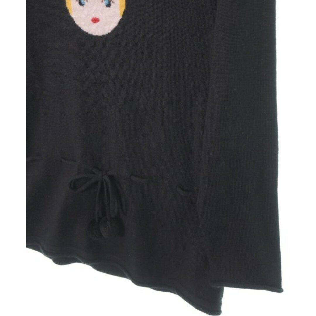 SONIA RYKIEL ENFANT ニット 130cm 黒 【古着】【中古】