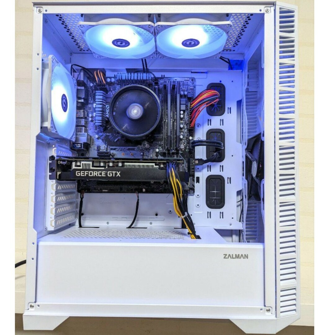 ゲーミングPC Ryzen5 GTX1660TI 自作 ホワイト SSDの通販 by くるくる