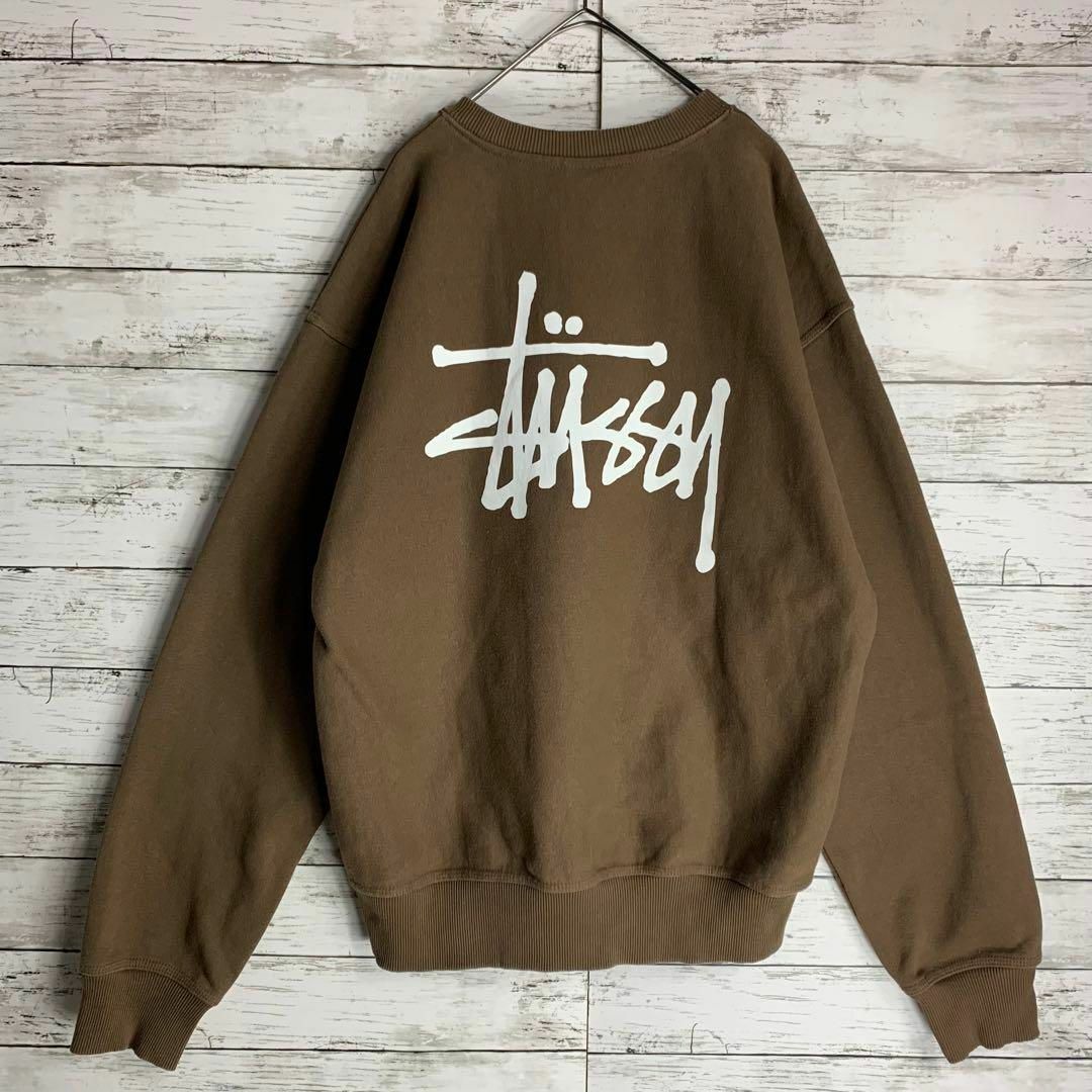 Stussy スウェット 両面ロゴ ブラック