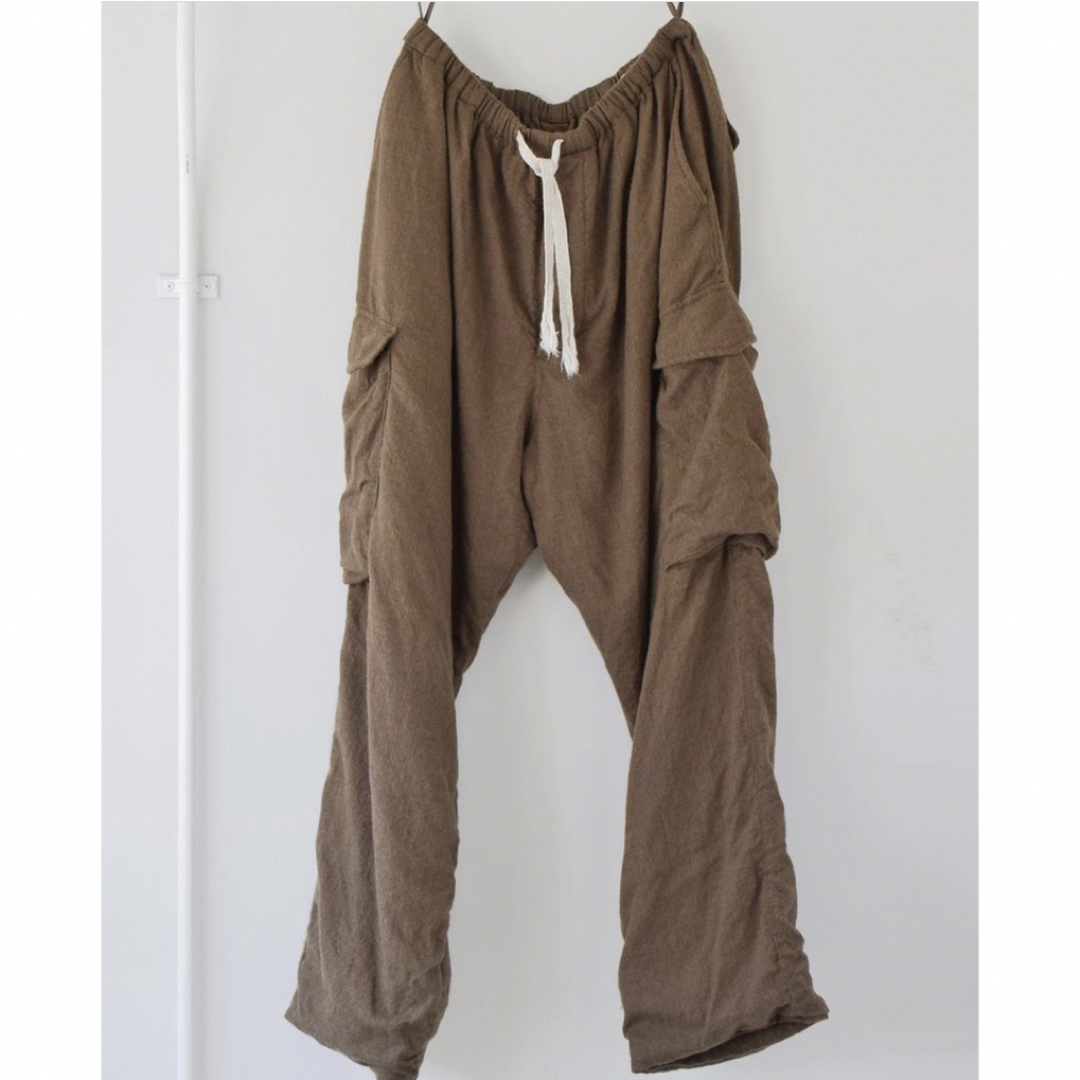 comoli 23aw KHAKI 縮絨ウール 6P パンツ 3