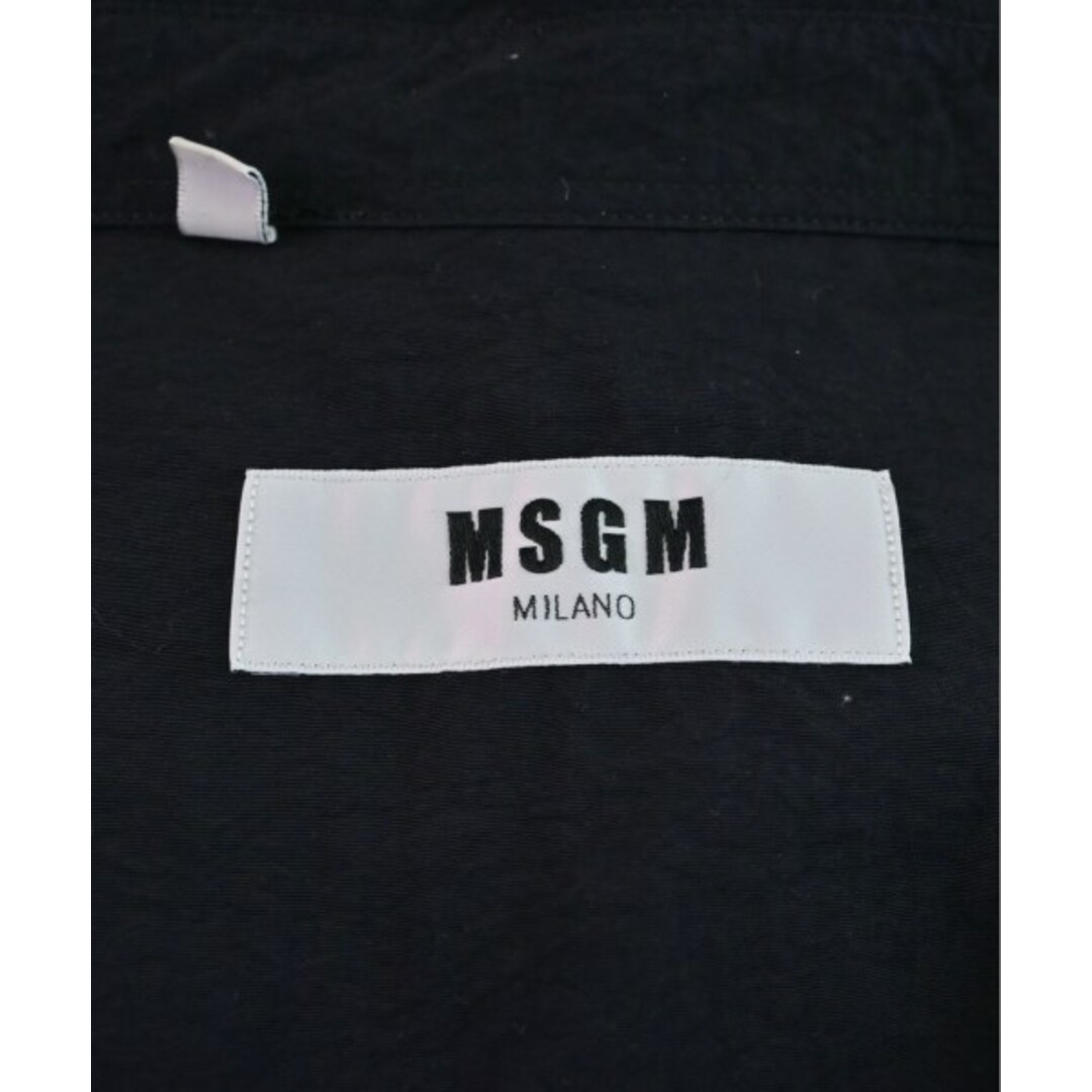 MSGM(エムエスジイエム)のMSGM エムエスジーエム カジュアルシャツ 41(L位) 黒 【古着】【中古】 メンズのトップス(シャツ)の商品写真