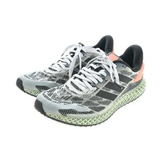 アディダス(adidas)のadidas アディダス スニーカー 27.5cm 黒x白xオレンジ 【古着】【中古】(スニーカー)