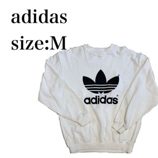 アディダス(adidas)の【adidas】古着　トレーナー　ホワイト　アディダス　トップス　スウェット　(トレーナー/スウェット)