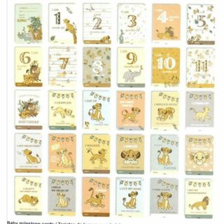 ディズニー(Disney)のお値下☆Disney Lion King Milestone Cards(その他)