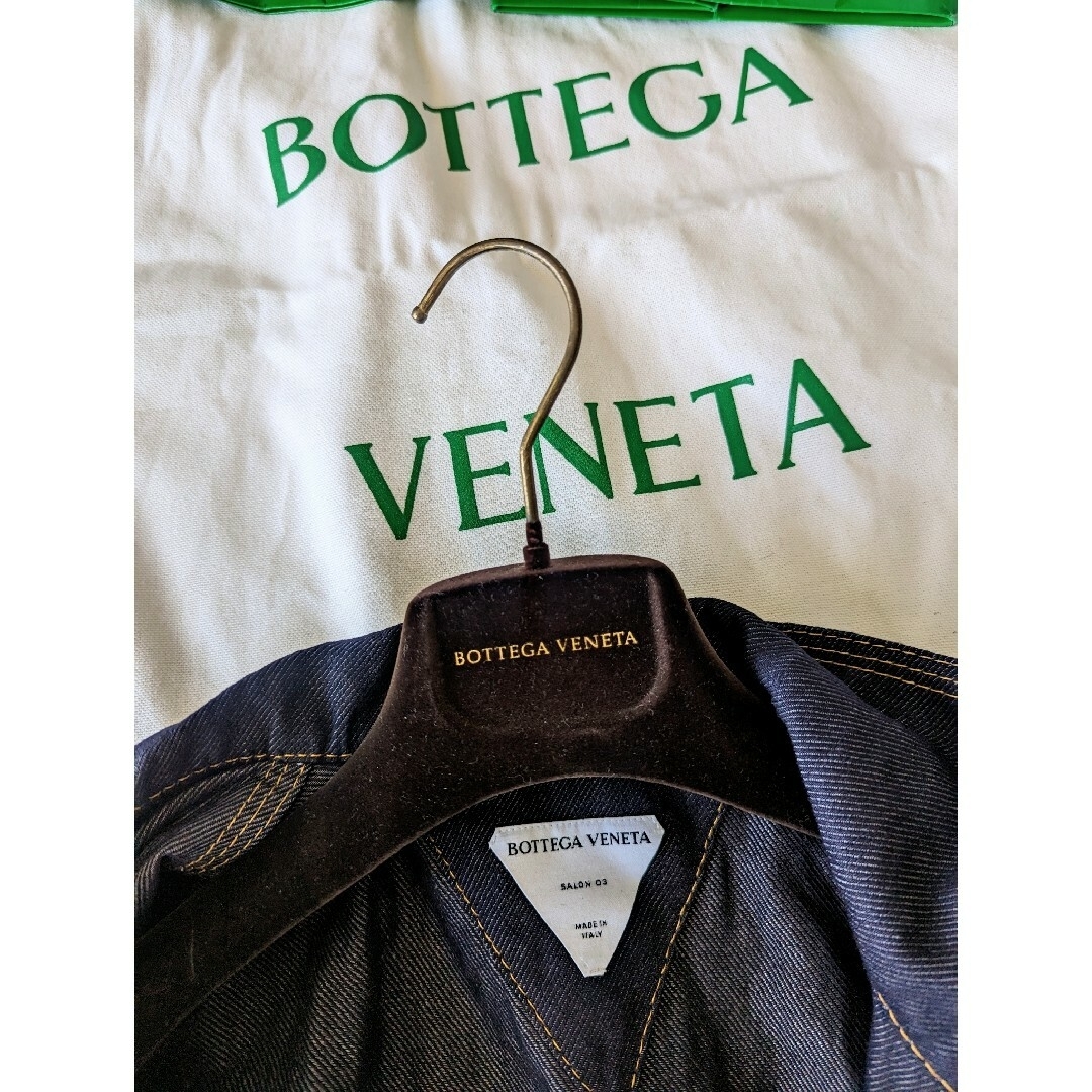 至極美品　ボッテガヴェネタ　メタル·デニム·ツイル·ジャケット