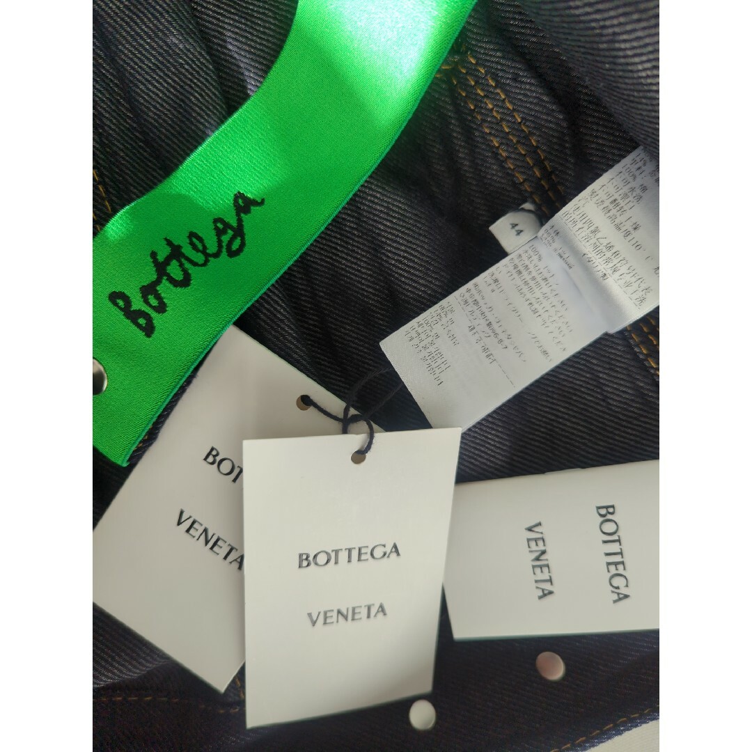 BOTTEGA VENETA Denim Twill Metal Button Shirt 700956 V1VA0 ボッテガ・ヴェネタ デニムツイルメタルボタンシャツ 半袖デニムシャツ ワッシャー加工 シワ加工 インディゴ サイズ46【220803】【-B】【me04】